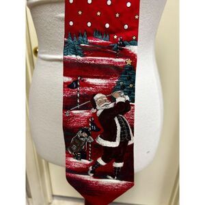 Feraud silk Santa Golfing Tie